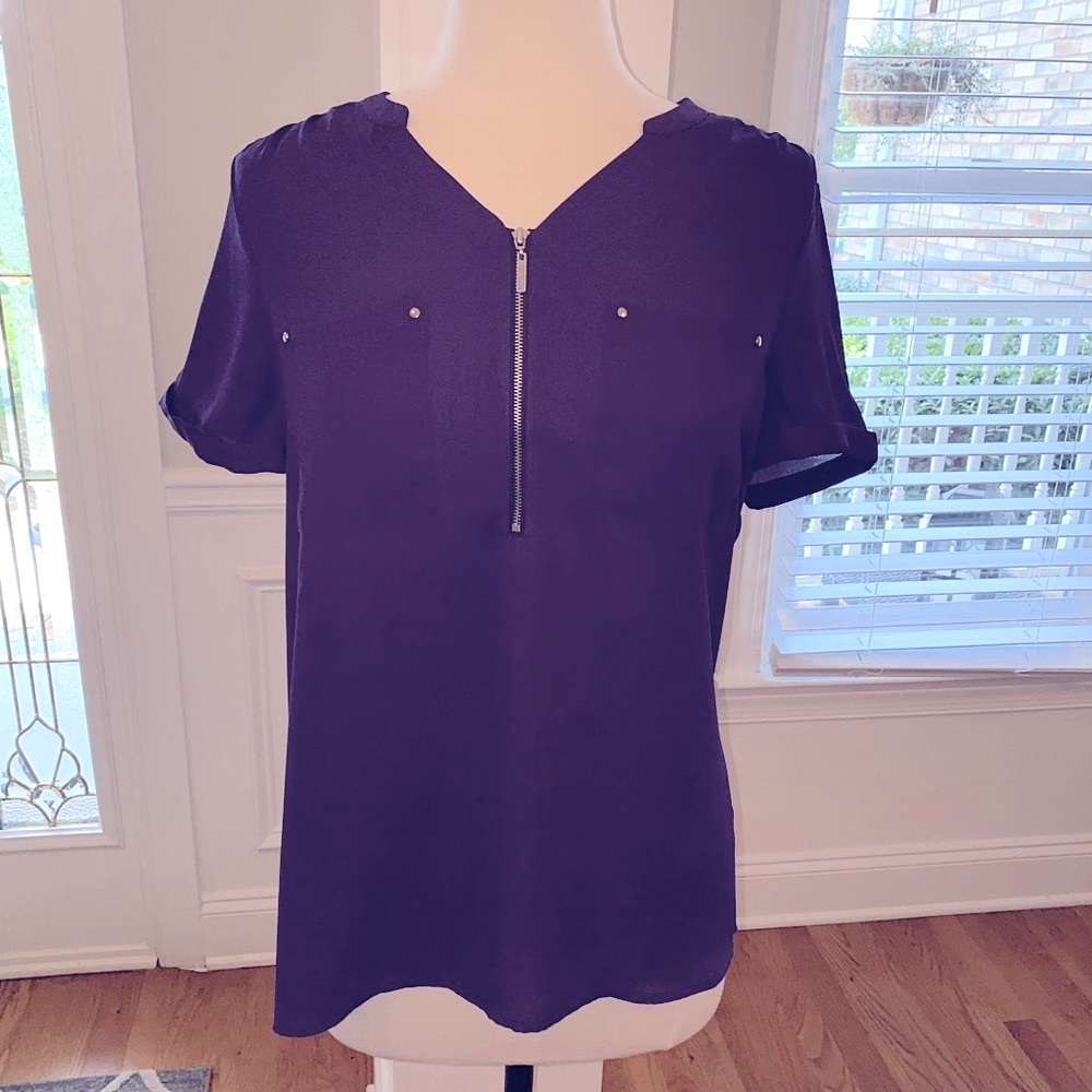 BEAUTIFUL PURPLE BLOUSE EUC